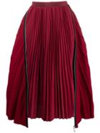 Sacai Melton Skirt - Red