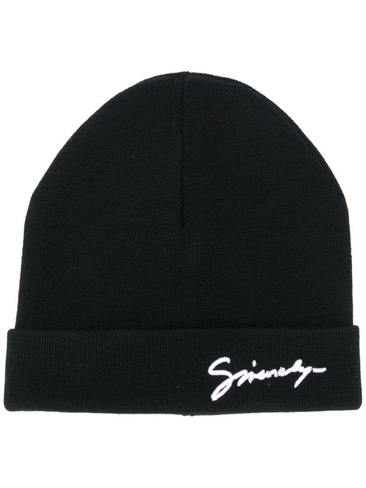 Givenchy Embroidered Logo Beanie - Black