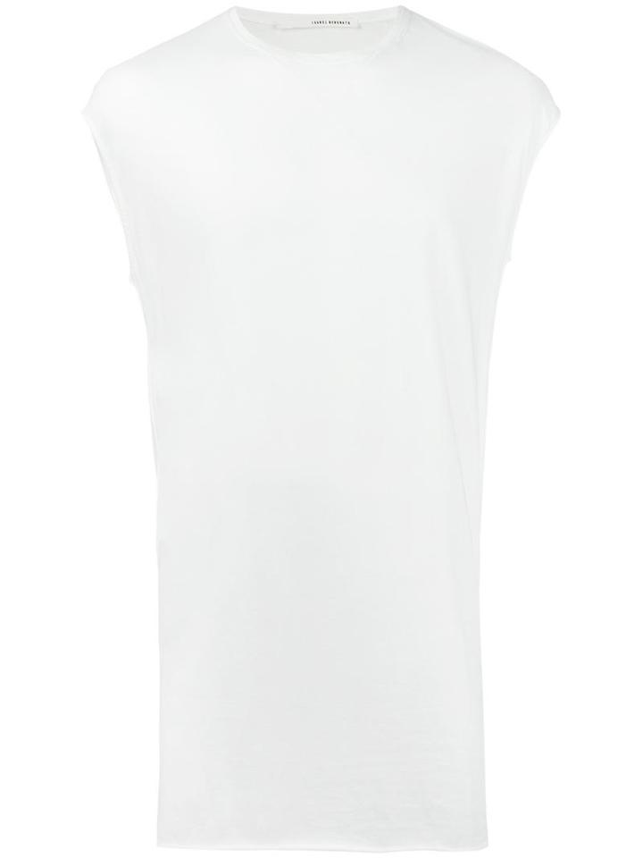 Isabel Benenato Plain Shirt, Men's, Size: Large, White, Cotton