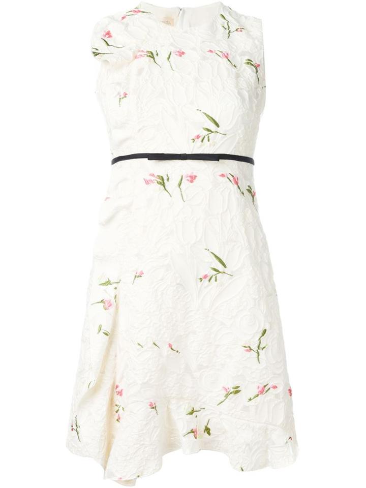 Giambattista Valli Floral Embroidered Sleeveless Dress