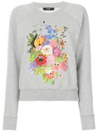 Diesel Floral-print Sweatshirt - Grey