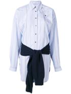 Derek Lam 10 Crosby Tie-waist Shirt Dress - Blue