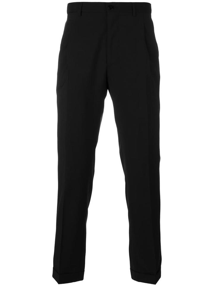 Etro Tailored Trousers, Men's, Size: 52, Black, Acetate/viscose/wool
