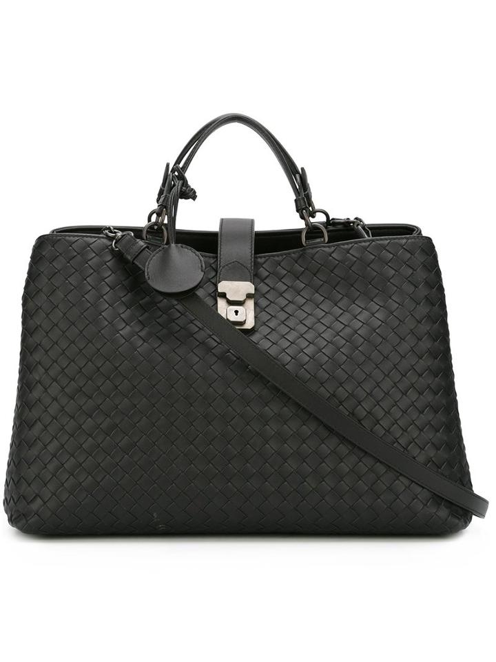 Bottega Veneta 'milano 17' Tote, Women's, Black, Lamb Skin