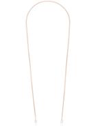 Marla Aaron Rose Gold Rolo Thin Chain - Metallic