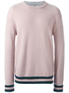 System Homme Crew Neck Jumper, Men's, Size: Medium, Pink/purple, Nylon/polyurethane/wool/alpaca