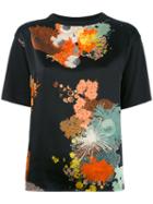 Dries Van Noten Floral Print Blouse, Women's, Size: Small, Black, Silk/cotton