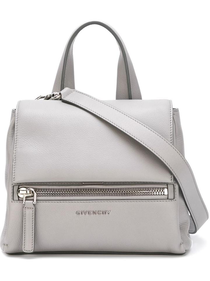Givenchy Mini Pandora Pure Tote, Women's, Grey, Calf Leather