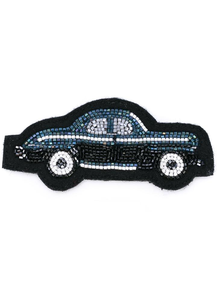 Olympia Le-tan Car Bag Badge - Black