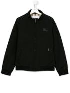 Burberry Kids Zipped Jacket, Boy's, Size: 14 Yrs, Black