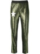8pm Sequin Embroidered Trousers - Green