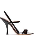 Y / Project Black 111 Leather Strappy Sandals