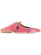 Malone Souliers Strappy Mules - Pink & Purple