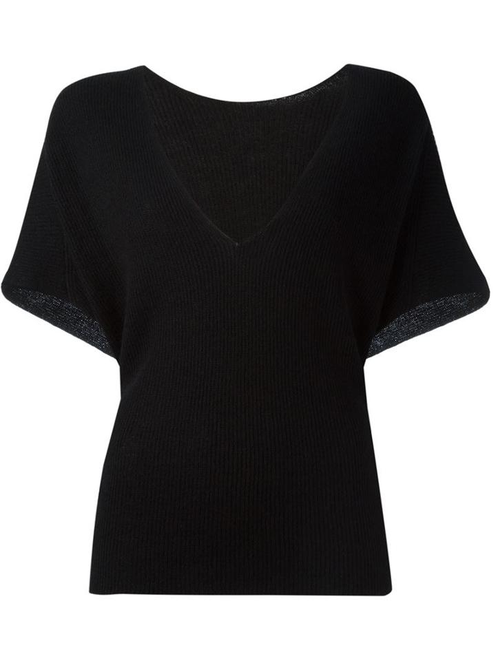Helmut Lang Knitted V-neck Top