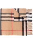Burberry Giant Check Print Scarf - Neutrals