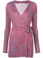 Diane Von Furstenberg Floral Playsuit - Blue