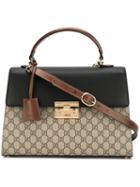 Gucci Padlock Gg Supreme Tote, Women's, Brown, Leather