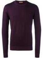 Etro Crew Neck Sweater, Men's, Size: Xxl, Pink/purple, Wool