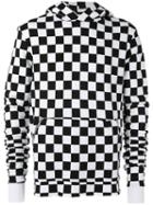 Amiri - Hooded Checker-print Sweatshirt - Men - Cotton - S, Black, Cotton