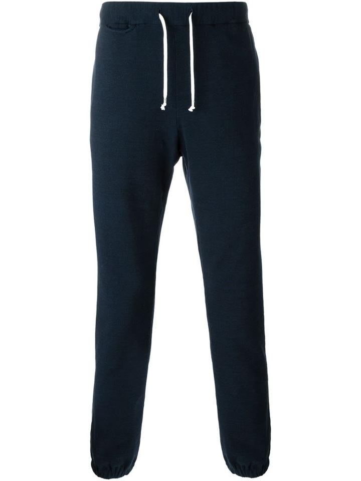 Maison Margiela Drawstring Trackpants, Men's, Size: 50, Blue, Cotton