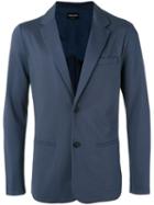 Giorgio Armani Welt Pocket Blazer, Men's, Size: 46, Blue, Viscose/polyamide/spandex/elastane/spandex/elastane