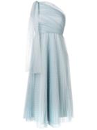 Red Valentino One-shoulder Tulle Dress - Blue