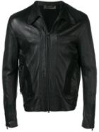 Di Liborio Zip-up Leather Jacket - Black
