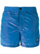 Stone Island Iridescent Swim Shorts, Men's, Size: Medium, Blue, Polyester/polyimide