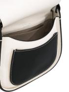 Giorgio Armani - Colour Block Flap Shoulder Bag - Women - Leather - One Size, White, Leather