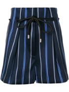3.1 Phillip Lim Striped Tailored Shorts - Blue