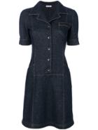 Tomas Maier Knit Denim Dress - Blue