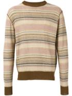 Our Legacy - Distressed Stripe Jumper - Men - Linen/flax - L, Nude/neutrals, Linen/flax