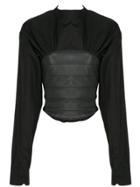 Marine Serre Bustier Shirt - Black