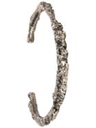 Tobias Wistisen Textured Cuff Bracelet, Adult Unisex, Size: Medium, Metallic