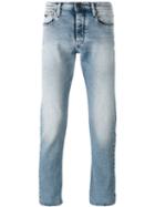 Emporio Armani Straight Leg Faded Jeans, Men's, Size: 29, Blue, Cotton/spandex/elastane