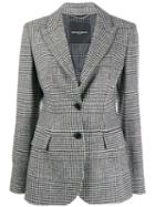 Ermanno Scervino Slim-fit Houndstooth Blazer - White
