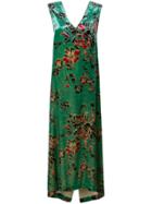 Uma Wang Floral Patterned Dress - Green