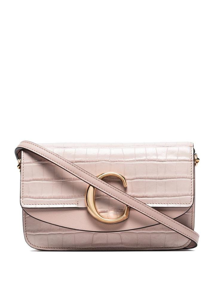 Chloé Mini C Ring Shoulder Bag - Pink