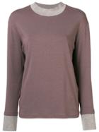 Fabiana Filippi Long-sleeve Knitted Top - Brown