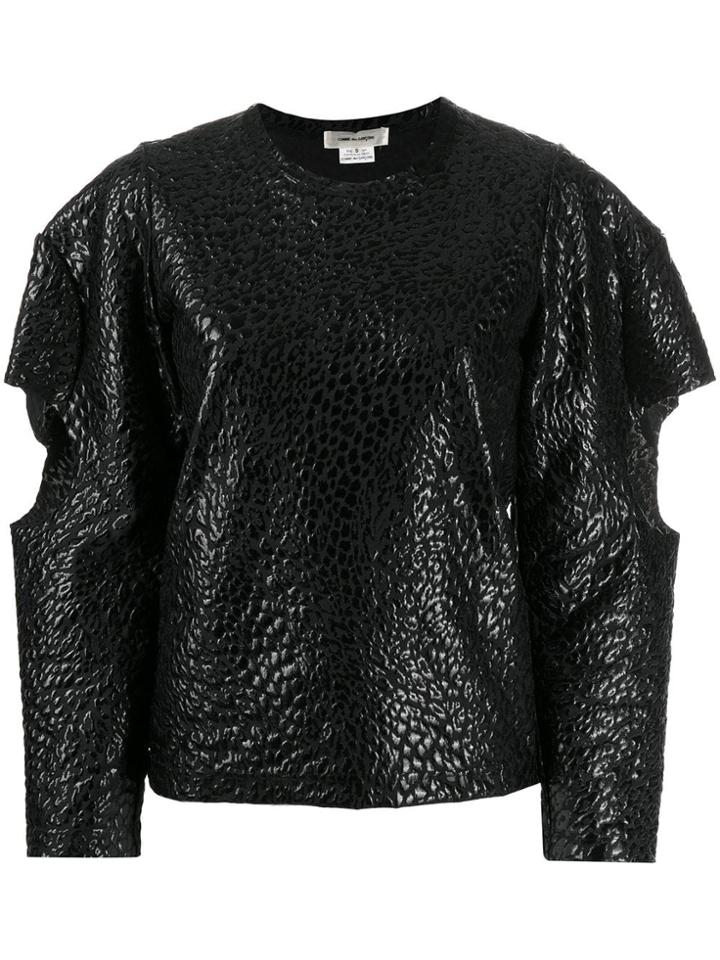 Comme Des Garçons Animal Print Top - Black