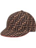 Fendi Ff Logo Baseball Cap - Brown