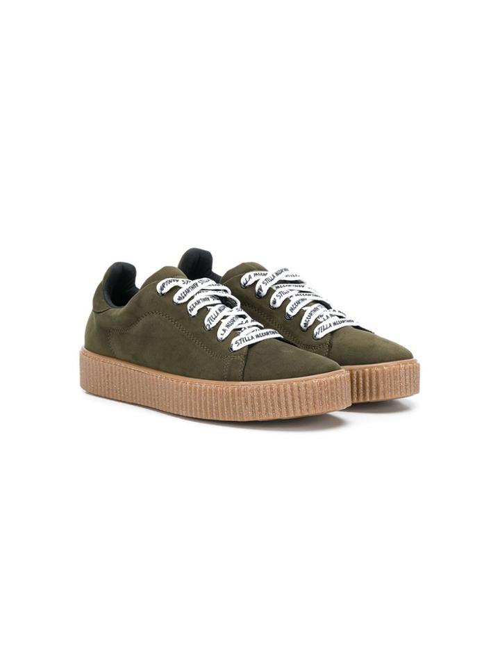 Stella Mccartney Kids Teen Lace-up Sneakers - Green