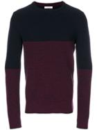 Paolo Pecora Colour Block Jumper - Blue