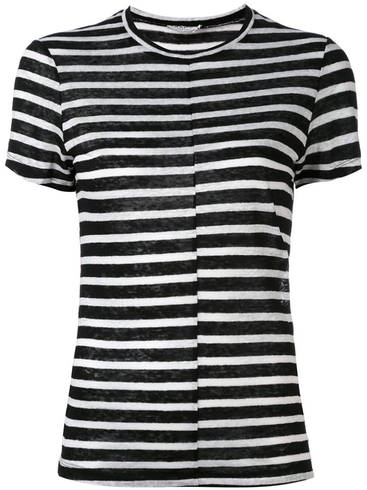 Frame Denim Striped T-shirt - Black