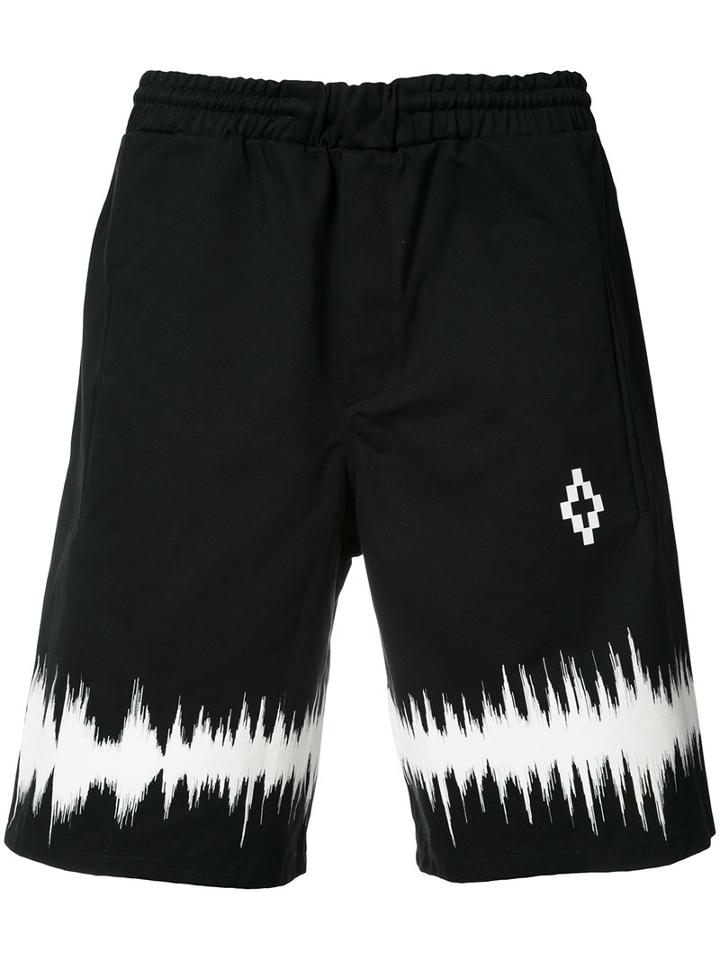 Marcelo Burlon County Of Milan - Tie-dyed Shorts - Men - Cotton - M, Black, Cotton