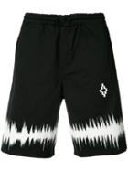 Marcelo Burlon County Of Milan - Tie-dyed Shorts - Men - Cotton - M, Black, Cotton