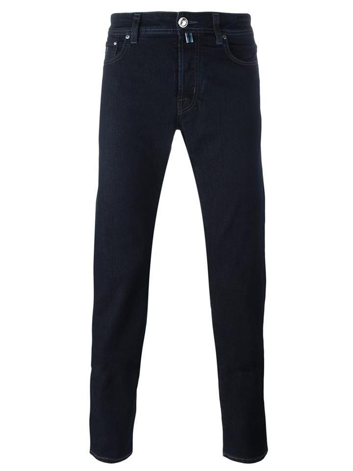 Jacob Cohen Slim Fit Jeans, Men's, Size: 36/34, Blue, Cotton/polyester/spandex/elastane