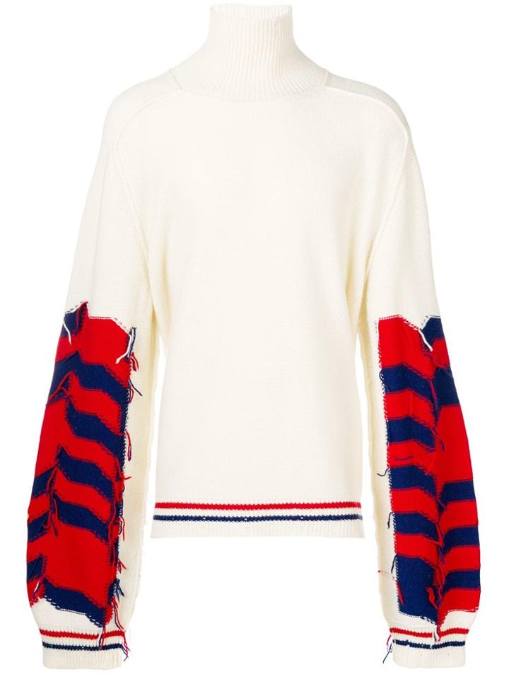 Riccardo Comi Loose Flared Sweater - Nude & Neutrals