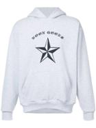 Noon Goons Logo And Star Print Hoodie - Grey