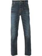 Nudie Jeans Co Stonewash Slim Fit Jeans, Men's, Size: 34, Blue, Organic Cotton/spandex/elastane